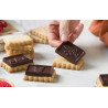 Tagliapasta CiocCookies Natale Decora: tagliapasta in plastica per gallette e stampo termoformato placchette cioccolato