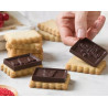 Tagliapasta CiocCookies Natale Decora: tagliapasta in plastica per gallette e stampo termoformato placchette cioccolato