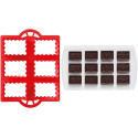 Tagliapasta CiocCookies Natale Decora: tagliapasta in plastica per gallette e stampo termoformato placchette cioccolato
