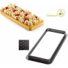 Stampo ad anello micro-forato per crostate o torte rettangolari tarte ring da 27 cm di Silikomart