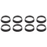Set 8 stampi ad anello microforato tondo per crostatine e tortine Tarte Ring Round da 7 cm altezza 2 cm da Silikomart
