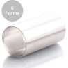 Stampo formina cartuccia a tubo in latta di lungo 4,7 cm e diametro 2,5 cm in confezione da 6 formine