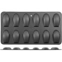 Stampo madeleine teglia in alluminio antiaderente 12 maddalene 7,2x4,5xh1,6 cm Vespa