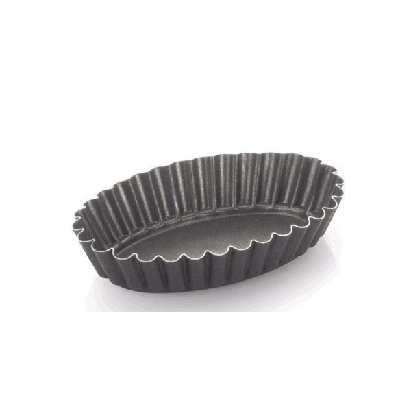 Formina brioche ovale o budino ovale da 11x7,5xh2,3 cm in alluminio antiaderente da Vespa.