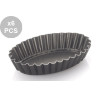 Set 6 formine brioche ovali in alluminio antiaderente lunghe 11 cm e larghe 7 cm da Vespa dolci forme