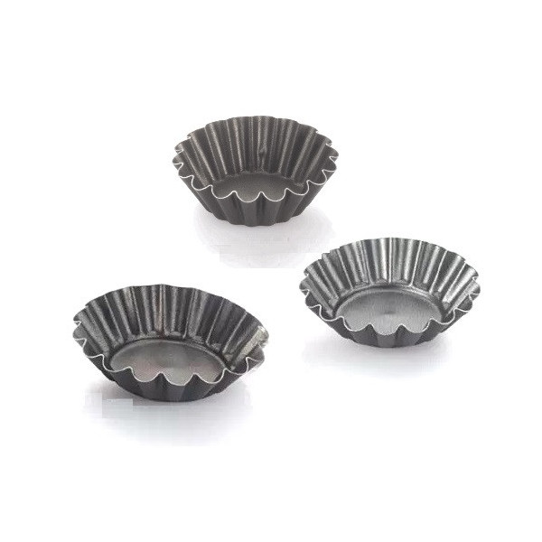 Da ø6,5 a ø7,5 cm formina tonda riccia in alluminio antiaderente da Vespa