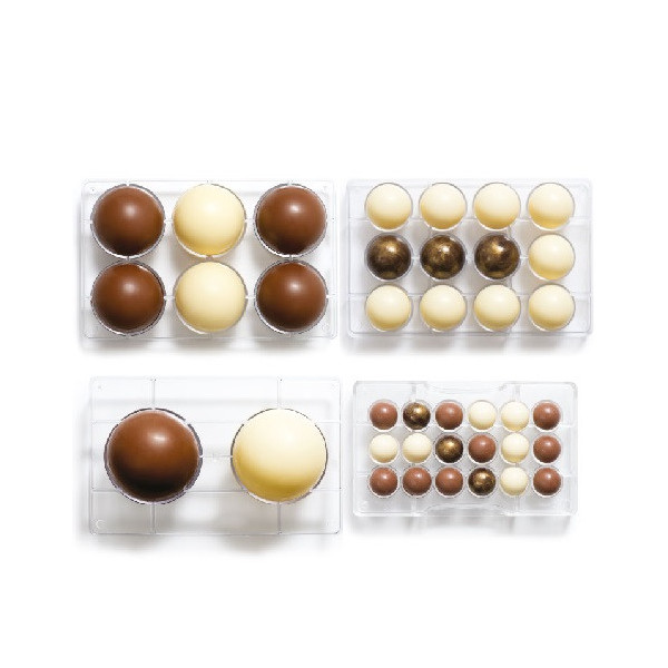 Da 2,5 a 10 cm stampo policarbonato sfera di cioccolato da Decora