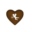 Stampo policarbonato 10 cioccolatini cuori con cupido 4x4xh1,4 cm da 11 g