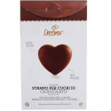 Stampo policarbonato 2 cuori liscio medio Decora per cuori di cioccolato da 6,79 cm