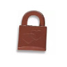 Stampo policarbonato 12 cioccolatini lucchetto con cuori accoppiati 4,95x2,95 cm da 12 g