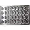 Stampo policarbonato 32 cioccolatini cuore con decoro 4 cuoricini 33x31xh15 mm 12 g