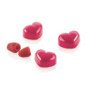 Silikomart CH020 Cuore 01 P – Stampo in Tritan per 24 Cuori di Cioccolato 3,5×2,7×H1,7cm