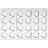 Tesoro P Silikomart: stampo Tritan 24 cioccolatini cuore 30X27xh16 mm Tesoro P Silikomart: stampo Tritan 24 cioccolatini cuore 30X27xh16 mm