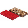 Tavoletta mattoni Decora stampo policarbonato 4 tavolette di cioccolato mattoncini 85x42xh10 mm