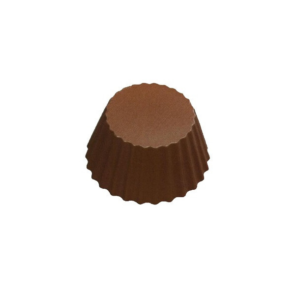 Stampo bicchierino rigato: Stampo stampo policarbonato 24 bicchierini rigati di cioccolato ø38xh19 mm 18 g