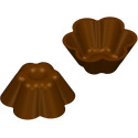 Stampo in policarbonato pirottino: stampo per 15 pirottini di cioccolatino di ø48xh20 mm e peso 23 g