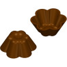 Stampo in policarbonato pirottino: stampo per 15 pirottini di cioccolatino di ø48xh20 mm e peso 23 g