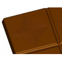 Stampo tavoletta di cioccolato da 100 g con decori di 16x8xh0,68 cm in policarbonato