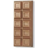 Tavoletta di cioccolato rettangolare blocco da 1 Kg stampo policarbonato 26,9x11,45xh3,85 cm