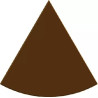 Tavoletta spicchio 80 g stampo policarbonato 4 spicchi di cioccolato 11x11xh1,1 cm