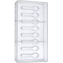 Stampo policarbonato cucchiaino caffè 4 cucchiaini di cioccolato 77x19xh5,5 mm 4 g