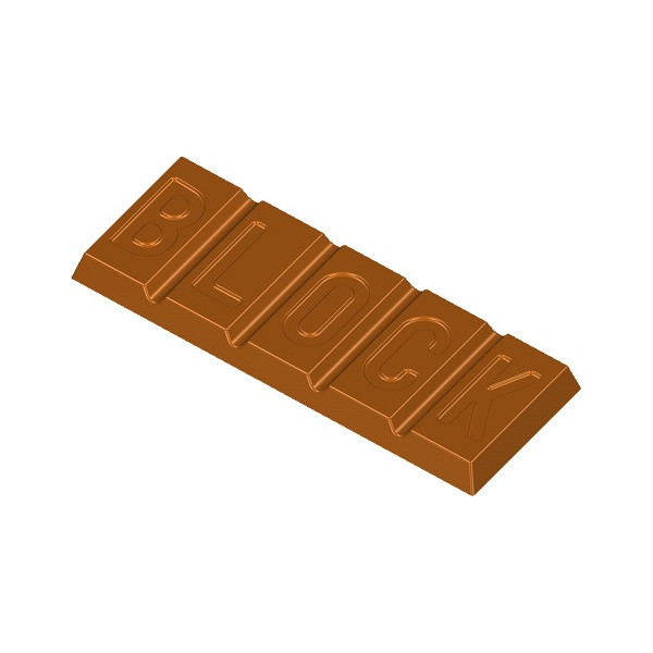 Tavoletta Block 100 g stampo policarbonato blocco cioccolato 155x57xh11 mm