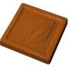Quadratino cabossa da 6 g: stampo in policarbonato per 24 cioccolatini quadrati da 34x34xh5,1 mm
