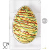 Stampo uova di pasqua da 250 g, 1 impronta, 135x205xh75 mm in policarbonato per cioccolato Decora