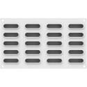 Eclair XS 14 Silikomart stampo in silicone bianco per 20 mini eclair 14 ml da 55x17xh17 mm
