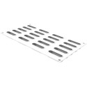 Eclair XS 14 Silikomart stampo in silicone bianco per 20 mini eclair 14 ml da 55x17xh17 mm