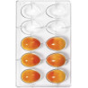 Stampo in policarbonato per 10 ovetti di cioccolato da 30 g di 42xh60 mm e larghezza 20 mm da Decora