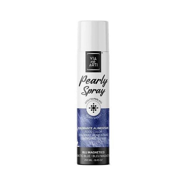Pearly Magnetic Blue 250 ml Volcke Aerosol: colorante alimentare spray blu magnetico perlato
