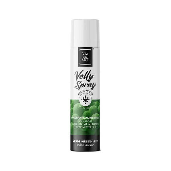 Velly Green da 250 ml di Via delle Arti da Volcke Aerosol: colorante alimentare spray colore verde vellutato