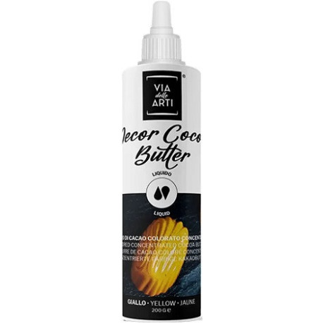 Cocoa Butter Yellow burro di cacao concentrato giallo da 200 g di Via delle Arti da Volcke Aerosol
