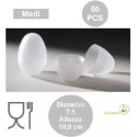 50 Barilotti per sorpresa uova di pasqua piccolo, diametro 7,5 cm x altezza 10,9 cm