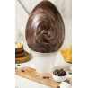 Da 250 a 500 g stampo uovo rigato Decora in policarbonato professionale per cioccolato con 1 impronta
