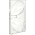 Stampo uovo 200 g in policarbonato professionale per cioccolato con 2 impronte di 125xh175 mm