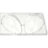 Stampo uovo 200 g in policarbonato professionale per cioccolato con 2 impronte di 125xh175 mm Stampo uovo 200 g in policarbonato professionale per cioccolato con 2 impronte di 125xh175 mm
