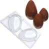 Da 200 a 500 g con 2 cavità stampo uovo in policarbonato professionale per cioccolato