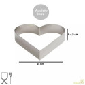 Sagoma cuore Decora: cornice in acciaio inox alta 4,5 cm e larga 14 cm