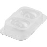 Smiling Eggs Silikomart: kit 2 stampi cioccolato termoformato per uova sorridenti 3D 82x77xh107 mm