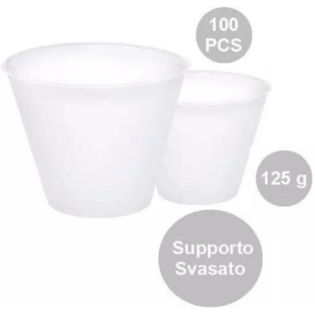 100 Supporti svasati per uova di pasqua fazzoletto da 125 g, di 67 mm x 40 mm h 58 mm