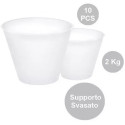10 Supporti svasati per uova di pasqua fazzoletto da 2 Kg, di 195 mm x 120 mm h 163 mm