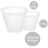 10 Supporti svasati per uova di pasqua fazzoletto da 2 Kg, di 195 mm x 120 mm h 163 mm