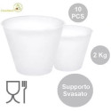 1 Supporto svasato per uova di pasqua fazzoletto da 2 Kg, di 195 mm x 120 mm h 163 mm