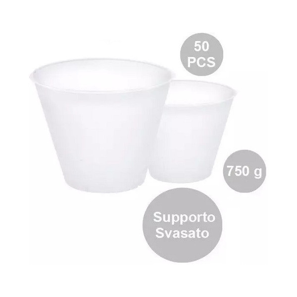 Set 50 supporti svasati per uova di pasqua fazzoletto da 750 g, di 145 mm x 87 mm h 115 mm