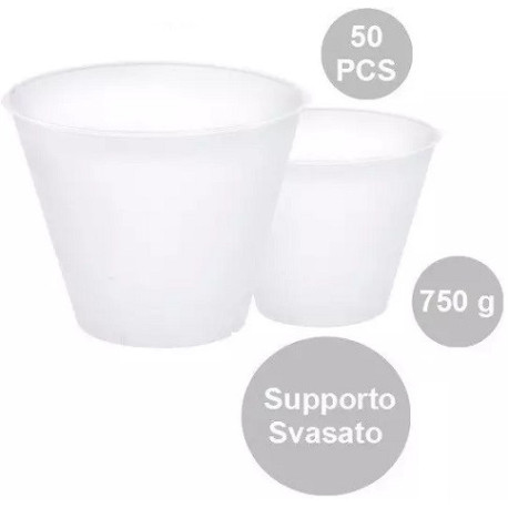Set 50 supporti svasati per uova di pasqua fazzoletto da 750 g, di 145 mm x 87 mm h 115 mm