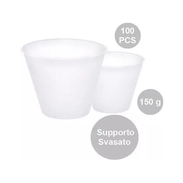 100 Supporti svasati per uova di pasqua fazzoletto da 150 g, di 76 mm x 46 mm h 67 mm