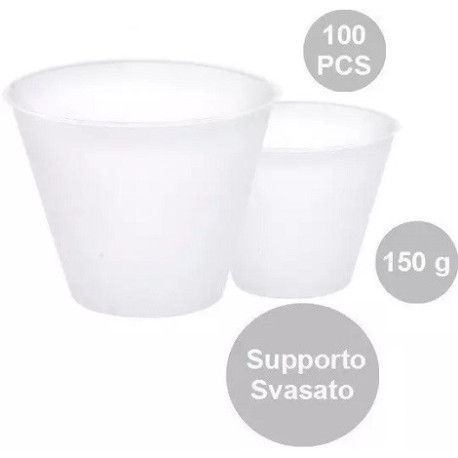100 Supporti svasati per uova di pasqua fazzoletto da 150 g, di 76 mm x 46 mm h 67 mm