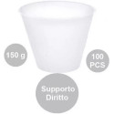 100 Supporti diritti per ovetti di pasqua fazzoletto da 150 g, in plastica trasparente, misura 80 mm x 47 mm h 61 mm
